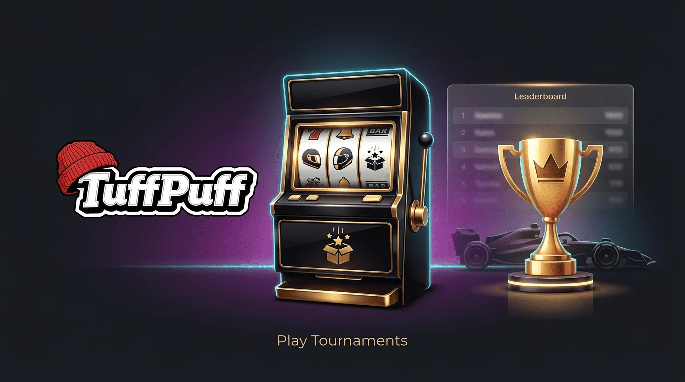 Tuffpuff Casino Lobby mit neuen Slots und Jackpotspielen